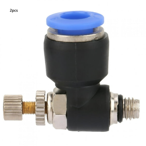 Pneumatic Fitting Pneumatic Regulator Valve Pneumatic Pipe Fittings 2pcs Tube Air Speed Controller Pipe Pneumatic Fitting Regulator ValveSL6-M5