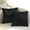 Black, variant on Nvzi Decorative Pillowcase 1 piece dark yellow, 18 x 18 inch plush texture solid color pillow, suitable for decorating living rooms, sofas, and bedrooms