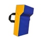 thumbnail image 5 of Escudo de tackle de fútbol con cuña, almohadilla de bloqueo deportivo, regalo, almohadilla de bloqueo de fútbol, escudo con cuña para deportes de Adultos Azul Amarillo, 5 of 10