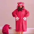 thumbnail image 4 of Nuevo pijama largo de terciopelo de invierno de Toy Story, ropa exterior de terciopelo coral grueso para niños de Disney Lotso, ropa cálida con capucha para el hogar, 4 of 5