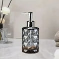 thumbnail image 6 of Bathroom Organizer, Rhombus Liquid Soap Bottle Colored Glass Press Type Soap Bottle Household Shampoo Shower Gel Dispensing Empty Bottle, Home Gifts, 6 of 6