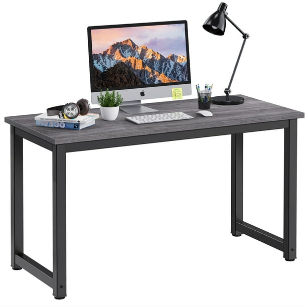 HOMEMAXS Computer Desk Simple Writing Desk with Metal Legs Laptop Table