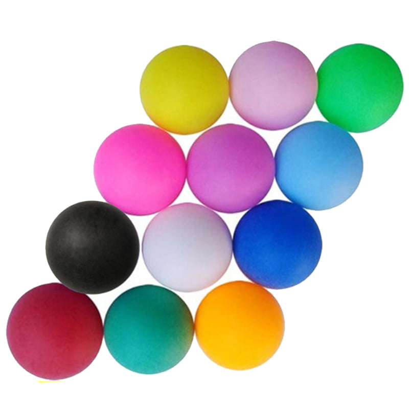 Runtodo 150Pcs/Pack Colored Pong Balls 40mm Entertainment Table Tennis Balls Mixed Colors Beer Pong Balls Game Random Color 