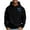 Black, variant on CharmCyan Men's Hooded Casual Hoodie Black L