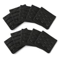 thumbnail image 1 of INSPIRE CHIC Rallonges de Soutien-Gorge pour Femmes à 3 Crochets 3 Rangées Bretelle de Soutien-Gorge Extensible Boucle Crochets Bande de Soutien-Gorge Noir 10, 1 of 5