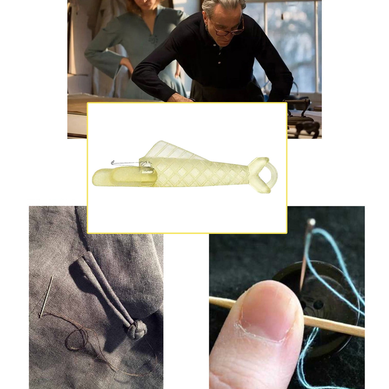 Enfile-aiguille Automatique Pour Machine à Coudre - Type Poisson, En Plastique Et Métal, Longueur 3,1 Cm - 3