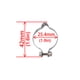thumbnail image 5 of Naiovety Abrazadera de línea de freno Antideslizante No es fácil de oxidar Asiento de paso de cable resistente al desgaste Fijador ligero Fuerte Ciclismo 25.4mm【5PCS】 Naiovety OD020079-01, 5 of 6