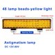 thumbnail image 4 of Faro LED de tira larga para coche, luz blanca y amarilla fuerte, 48 cuentas de lámpara, 12 V, 24 V, foco para excavadora, cosechadora, coche eléctrico, camión, 4 of 4
