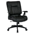 thumbnail image 1 of Bonded Leather Conference Office Chair in Black, 1 of 7