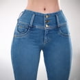 thumbnail image 3 of Jeans Super Skinny Mujer Tiro Medio Push Up Mezclilla, 3 of 5