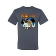 thumbnail image 2 of Wild Bobby, Cute Pug Life Living, Animal Lover, Men Graphic Tee, Vintage Heather Blue, X-Large, 2 of 4