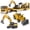 Yellow-B, variant on Sunforu 7-in-1 Construction Toys for Boys, Take Apart Toys Set with Drill, Cement Mixer, Loader, Roller, Digger, Cutter, Excavator & More, STEM Building Toys Gift for 3 4 5 6 7 8 Year Old Boy & Girl