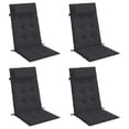 thumbnail image 3 of vidaXL Highback Chair Cushions 6 pcs Anthracite Oxford Fabric, 3 of 9