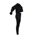thumbnail image 4 of Puntoco Conjunto de pantalones casuales cortos de manga larga con cuello en V a la moda para mujer Puntoco Puntoco-1723, 4 of 6