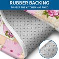 thumbnail image 4 of Pioneer Flower Floral Print Pattern Bathroom Rugs Sets 3 Piece,Toilet Cover Set,Absorbent Non Slip Bathroom Mats Sets with U-Shaped Contour Rug Toilet Rug Set, 4 of 5