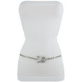 thumbnail image 5 of Women Silver Metal Chain Turtle Charm Buckle Belt XS S M, 5 of 9