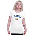 thumbnail image 3 of Colombia Country Flag Soccer Fan Pride Womens Slim Fit Graphic Tee Brisco Brands S, 3 of 5