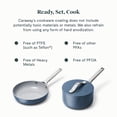 thumbnail image 4 of Juego de mini utensilios de cocina Caraway - Sartén de cerámica antiadherente (1.05 qt, 8") Cacerola para salsa (1.75 qt) y estante de almacenamiento - No tóxico, libre de PTFE y PFOA - Apto para horn, 4 of 5