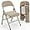 Khaki, variant on Vingli Metal Indoor and Outdoor Conferences Padded Folding Chairs, Gray "1 Set of 6"