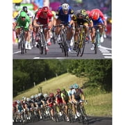 Men's Cycling Jersey Sets Road Bike Jersey Riding Shirts, Bib Shorts with Pockets Padded