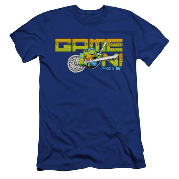 TMNT Teenage Mutant Ninja Turtles Game On! Unisex Adult Canvas Brand T Shirt