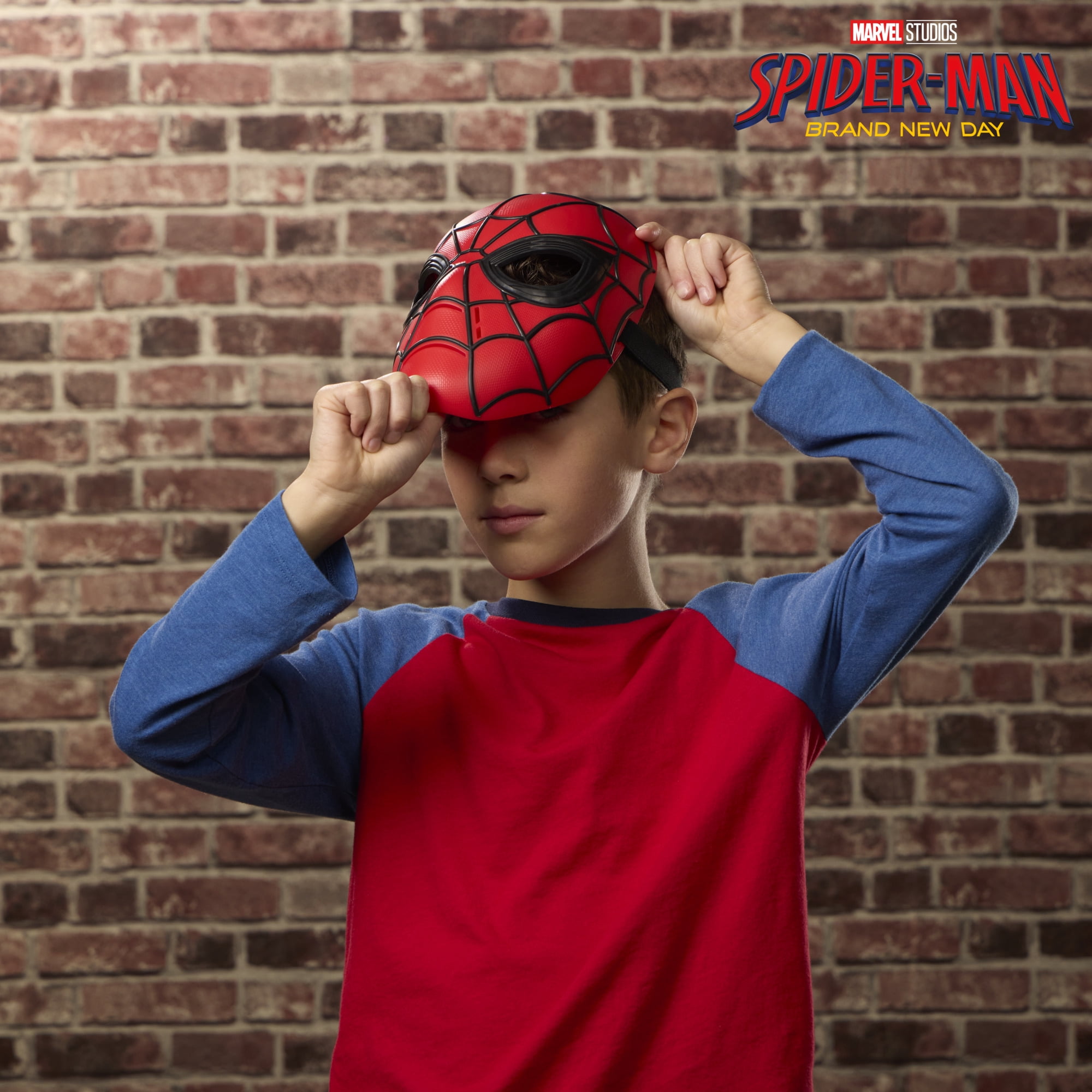 Spider-Man Marvel Studios Brand New Day Costume Mask, Super Hero Toys for Kids, 5+