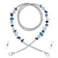 thumbnail image 2 of Cadena para gafas con cuentas, cordón de piedra de color azul, gafas de lectura, cadena a juego, color de cadena colgante a la moda, 2 of 5