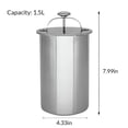 thumbnail image 6 of ACDANC Stainless Steel Deli Meat Press with Thermometer, 1.5L Ham Maker Mold for Homemade Lunch Meat, Poultry & Sandwich Filling, 6 of 8
