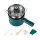 thumbnail image 5 of Olla eléctrica de 1,8 l con mango largo, mini olla de viaje para saltear, guisar, cocinar al vapor, usar en casa, para sopa, pasta y avena. Verde, 5 of 9