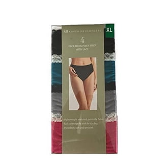 Ladies' Karen Neuburger Microfiber Under Garment Briefs w/ Lace