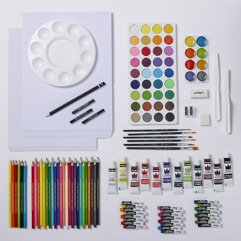 KINGART Mixed Media Art Set - 175 Pieces - Complete Drawing