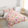 thumbnail image 3 of Manfei Colorful Doughnut Queen Comforter Set,Sweet Dessert Bedding Sets,Cute Cartoon Rabbit Bedding Comforter Set For Teens,Ultra Soft Home Decor Reversible,3 Pieces, 3 of 8
