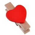thumbnail image 4 of Miangastore Mini Heart Style Wood Clip - 10 pcs/set, 4 of 6