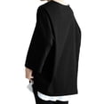 thumbnail image 3 of ZANZEA Womens Tops Shirts Solid Color Long Sleeve Pullover Blouses, 3 of 3