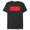 Dark Heather, variant on Logo Red and White Negative Space - Short Sleeve Blended T-Shirt for Adults - Customized-Black
