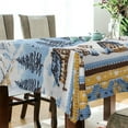 thumbnail image 5 of Yayeee Tablecloths 60" x 108" Rectangle Wrinkle Resistant Party Table Cover, Winter Village, 5 of 8