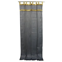 Mogul 2 Sheer Curtains Panels Drapes Golden Tabs Window Treatment 48"x84"