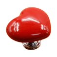 thumbnail image 1 of Perilla de puerta de cerámica con forma de corazón, tirador para cajón, armario, muebles (rojo, L), 1 of 2