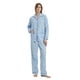 thumbnail image 5 of GLOBAL Conjuntos de Pijamas de Algodón para Mujer, Ropa de Dormir de Manga Larga con Botones, Ropa de Dormir Cómoda, Conjunto de Pijama Suave Azul Claro Floral S, 5 of 6
