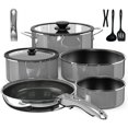 thumbnail image 1 of Juego de utensilios de cocina DUXANO Pro para ollas y sartenes de cerámica, 12 piezas, antiadherente, 1 of 9