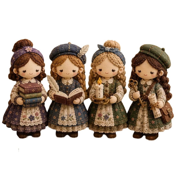 DIY Tiny Worlds Collection Patchwork Kit, 2026 New Cute Pre-Cut Felt Doll Art Sewing Craft Kits with Full Materials, Handmade Project for Craft Lovers, Creative Home Decor & Holiday Gift