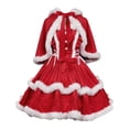 thumbnail image 3 of Robe de Noël Red Riding Hood avec Cape Amovible pour Femmes, 3 of 8
