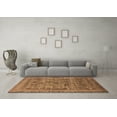thumbnail image 3 of Ahgly Company Indoor Round Oriental Brown Industrial Area Rugs, 7' Round, 3 of 4
