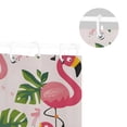 thumbnail image 5 of Flamingos with Palm Leaves and Flowers Shower Curtains with 12 Hooks Waterproof Bathroom Decor 66" x 72", 5 of 6