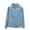Blue, variant on Womens High Neck Undershirt Long Sleeve Fleece-lined Base Layer Stretch Tee