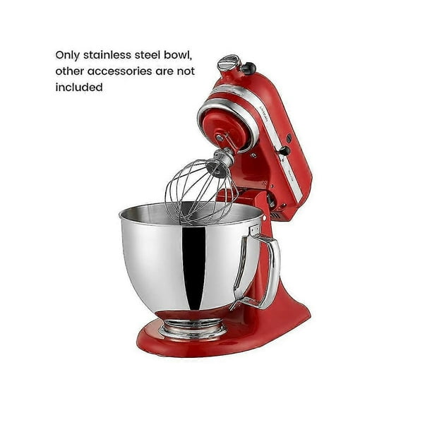 For Classic&Artisan Series 4.5QT/5QT Mixer 304 Bowl Stainless Steel Mixer Bowl Dishwasher Safe