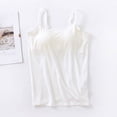 thumbnail image 1 of Camisola modal con almohadilla para el pecho, ropa interior inalámbrica, copa integrada, camiseta de fondo ajustado, tirantes finos ajustables para mujer, 1 of 6
