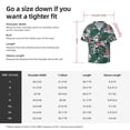thumbnail image 5 of Lsque Tropical Leaves print Men's Cuban Collar Short Sleeve Shirt Summer Beachwear Casual Button Down Fashionable Vacation Leisure Shirt-Large, 5 of 7