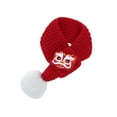 thumbnail image 2 of Bufanda para mascotas, pompón , calentador de cuello, Bandana, bufanda de punto para gatos, trajes de invierno para gatos pequeños, medianos, S, 2 of 8