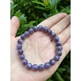 thumbnail image 3 of Lepidolite Crystal Bead Bracelet 8mm, Wholesale Genuine Lepidolite Stretch Gemstone Bracelet, Lepidolite Gift for Men & Women (3), 3 of 9